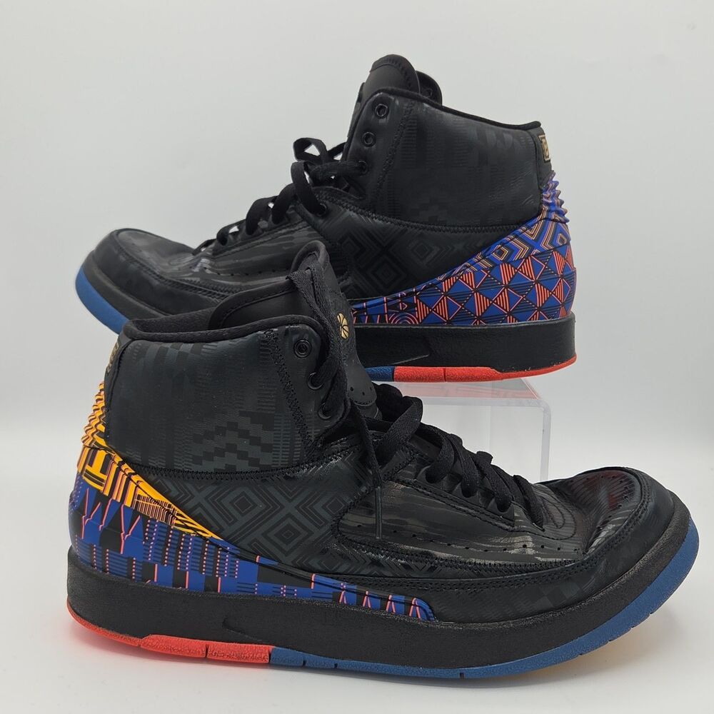 Nike Air Jordan 2 Retro BHM Black History Month BQ7618-007 Mens Size 11 High Top